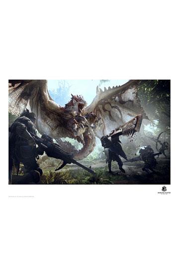 Monster Hunter Litografia 42 x 30 cm