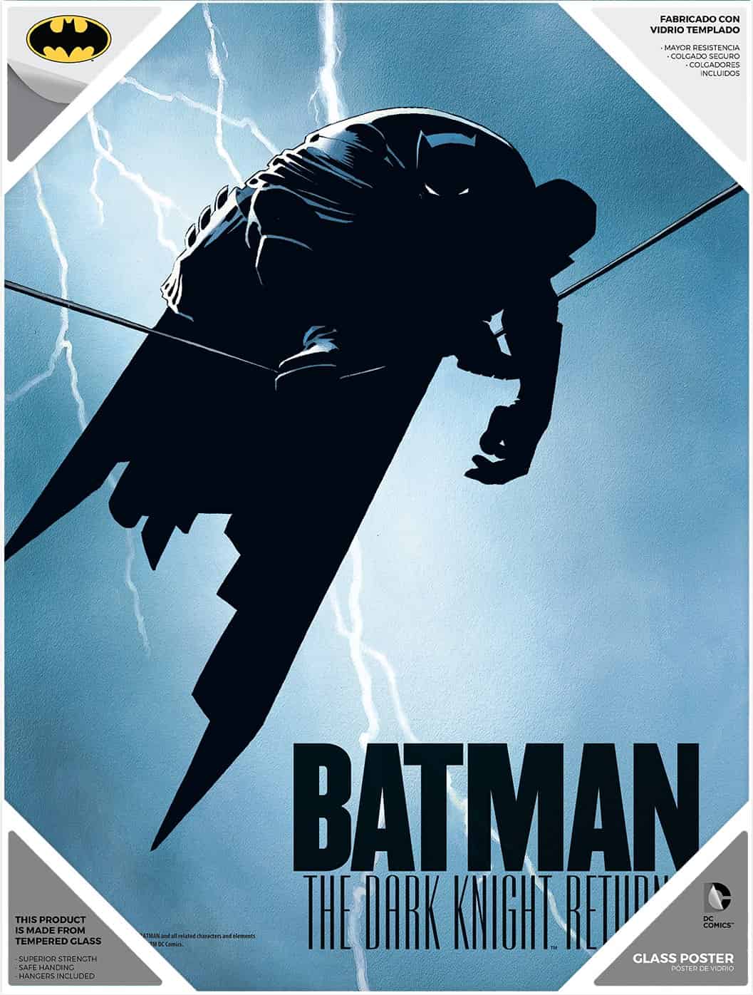 MILLER POSTER DE VIDRIO THE DARK KNIGHT RETURNS DC 30X40 CM
