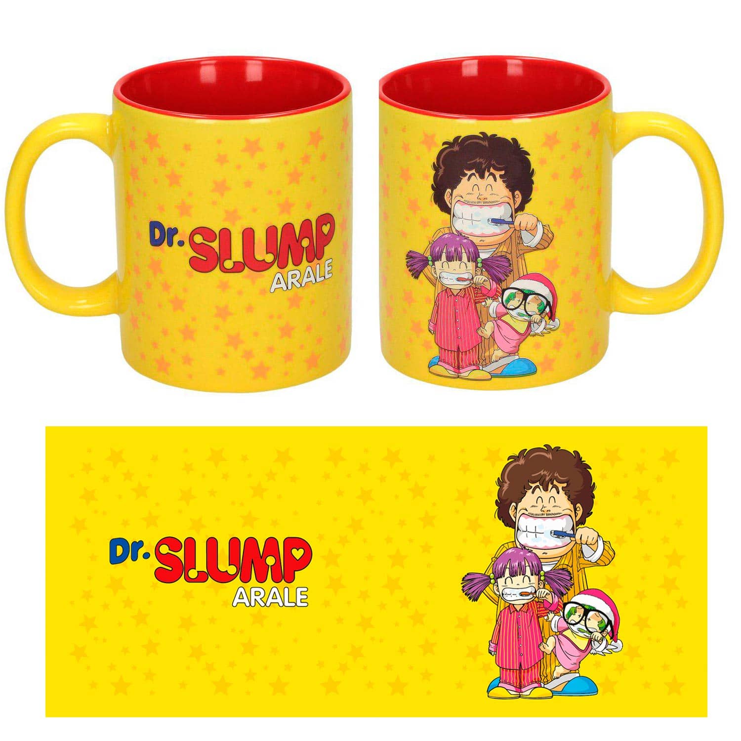 DR SLUMP FAMILIA DIENTES TAZA CERAMICA DR SLUMP