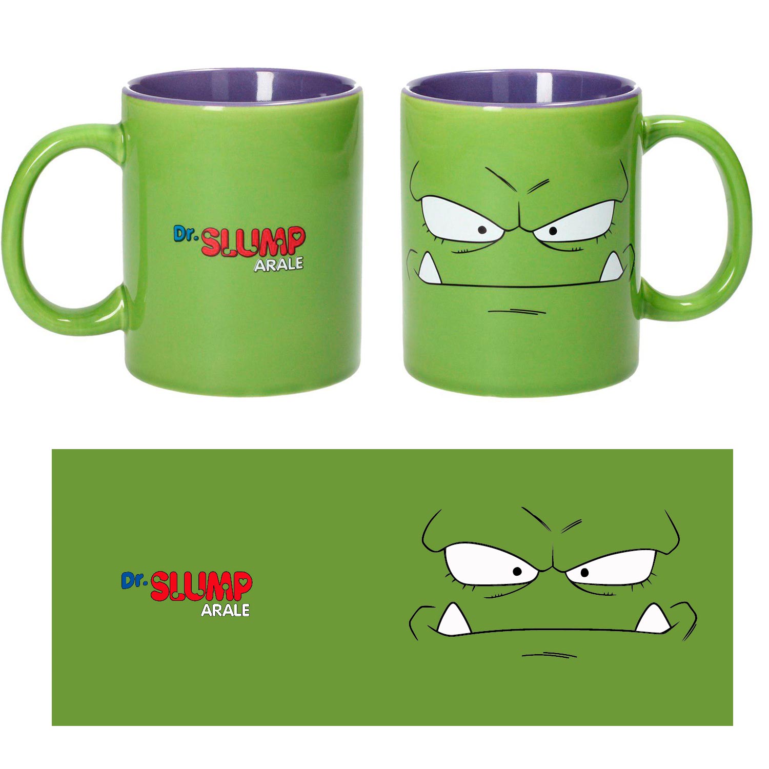 REY NIKOCHAN TAZA CERAMICA VERDE-LILA DR SLUMP