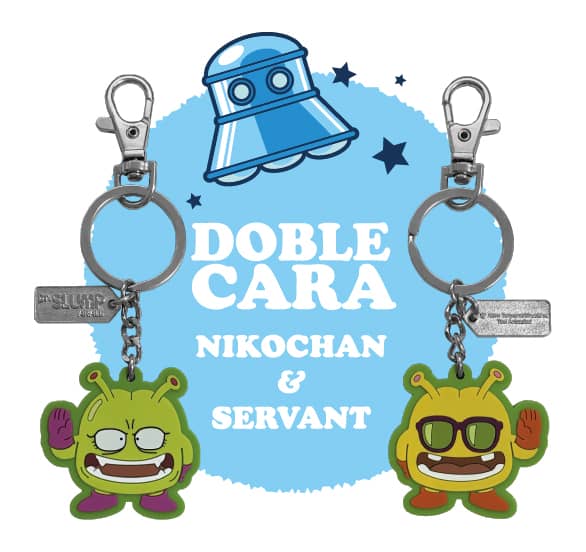 NIKOCHAN Y SIRVIENTE LLAVERO GOMA DR SLUMP