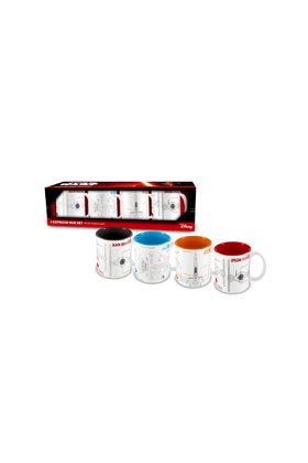 SW BLUEPRINTS SET 4 MINI TAZAS ESPRESO CERAMICA STAR WARS EP7