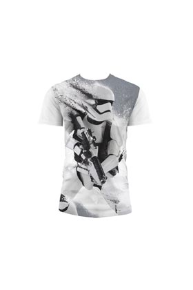 STORMTROOPER NIEVE CAMISETA FULL BLANCA NIÑO T-12 STAR WARS EP7
