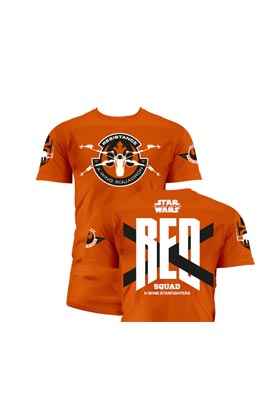 RED SQUAD M/CORTA CAMISETA NARANJA CHICO T-L STAR WARS EP7