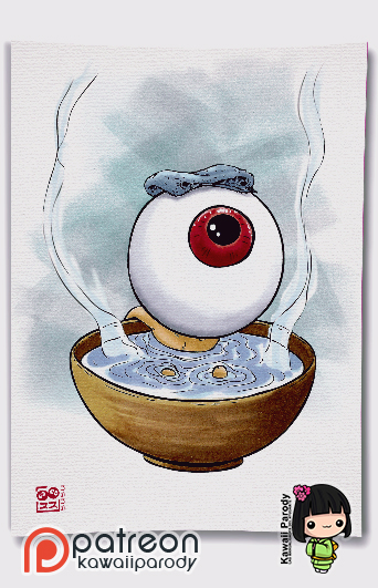 PRINT LAMINA A4, YOKAI, MEDAMA-OYAJI