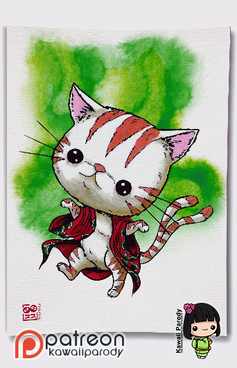 PRINT LAMINA A4, YOKAI, NEKOMATA