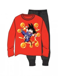 PIJAMA DRAGON BALL GOKU BOLAS ROJO/MARINO TALLA XL