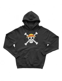 Sudadera One Piece Calavera Negra - Talla XL