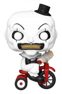 Terrifier POP! Movies Vinyl Figura Art the Clown w/bike 9 cm