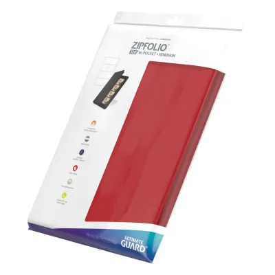 ULTIMATE GUARD: ZIPFOLIO 320 16-POCKET XENOSKIN - RED