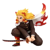 Demon Slayer: Kimetsu no Yaiba Estatua PVC Noodle Stopper Rengoku Kyojuro Battle Ver. 10 cm