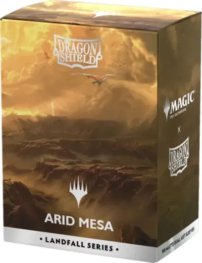 DRAGON SHIELD: STANDARD SIZE SLEEVES - ARID MESA / LANDFALL SERIES (100 SLEEVES)