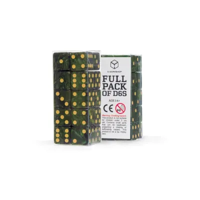 Q Workshop: Full Pack of D6S - Green (20)