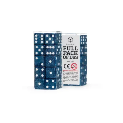 Q WORKSHOP: FULL PACK OF D6S - COBALT (20)