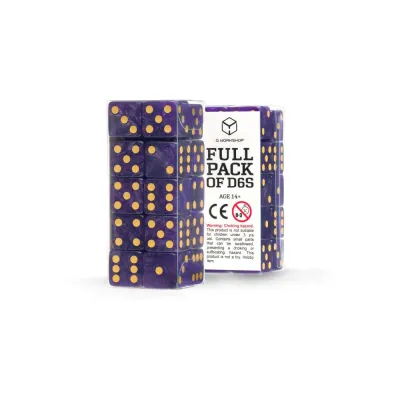 Q WORKSHOP: FULL PACK OF D6S - PURPLE (20)
