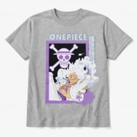 Camiseta One Piece Luffy GEAR 5 gris Talla L