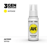 (AK11001) WHITE (18ML) - INTENSE COLORS - 3GEN