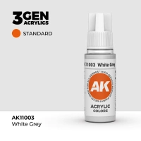 (AK11003) WHITE GREY (18ML) - STANDARD COLORS - 3GEN