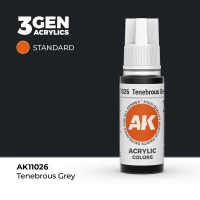 (AK11026) TENEBROUS GREY (18ML) - STANDARD COLORS - 3GEN