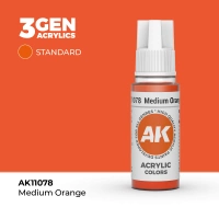 (AK11078) MEDIUM ORANGE (18ML) - STANDARD COLORS - 3GEN