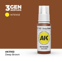 (AK11102) DEEP BROWN (18ML) - INTENSE COLORS - 3GEN