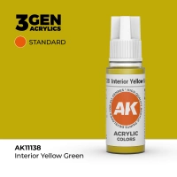 (AK11138) INTERIOR YELLOW GREEN (18ML) - STANDARD COLORS - 3GEN