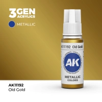 (AK11192) OLD GOLD (18ML) - METALLIC COLORS - 3GEN