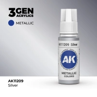 (AK11209) SILVER (18ML) - METALLIC COLORS - 3GEN