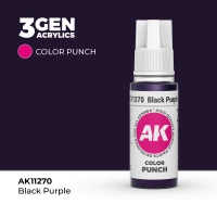 (AK11270) BLACK PURPLE (18ML) - PUNCH COLORS - 3GEN