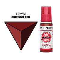 (AK17031) CRIMSON RED (18ML) - QUICK GEN COLORS