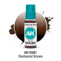 (AK19301) ROTWOOD BROWN WASH (18ML) - ACRYLIC WASH