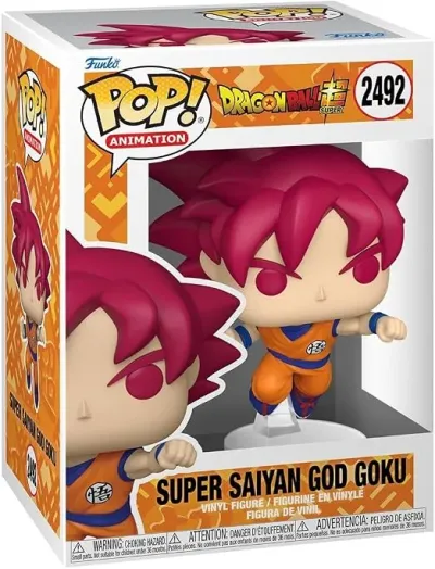 Dragon Ball Super Figura POP! Animation Vinyl Goku (Red) 9 cm